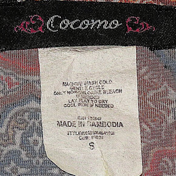 Cocomo Women's Aztec Print Blouse Size S (C519) - Picture 6 of 6